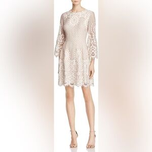 Eliza J Women's Bell Sleeve Lace Crochet Dress Size 6